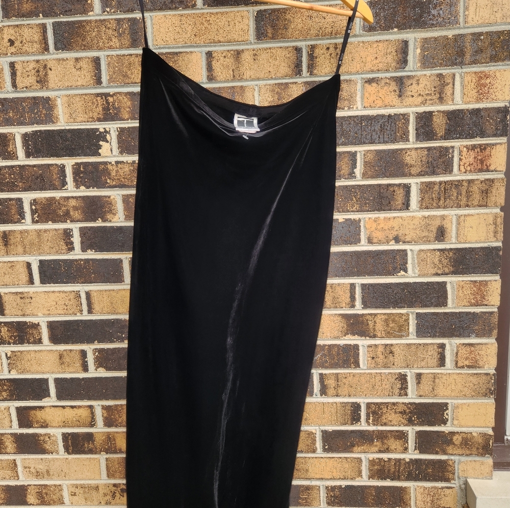 Black XL maxi skirt with side slits